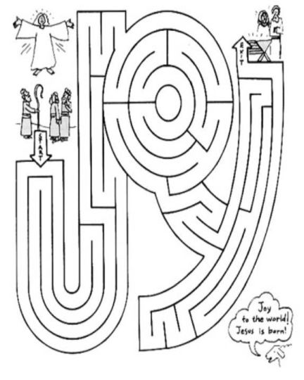 Christian christmas maze